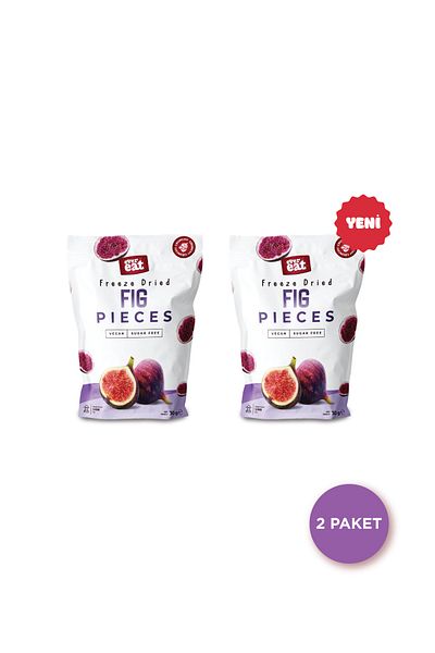 EverEat Fig Dried Fruit Chips 30 g X 2 Pcs Freeze Dried Fruit