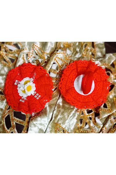 Lissa Aksesuar Daisy and Stone Detailed Buckle Model on Tulle, Pack of 6