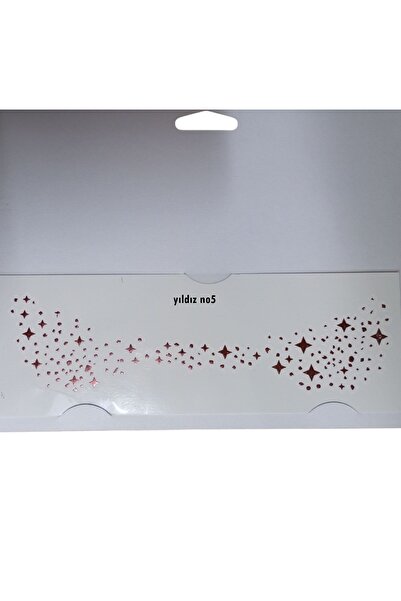 Kezban Tekstil ÇİL YÜZ YAMASI (Freckle Face Patch) 1 Adet MODEL5 YILDIZ DESEN GOLD STICKRS