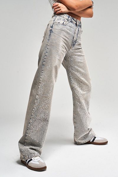 its basic Blugi de damă T.Denim Color T-4S5-90 Bright Stone 100% Koton Design Straight Fit Denim Jeans