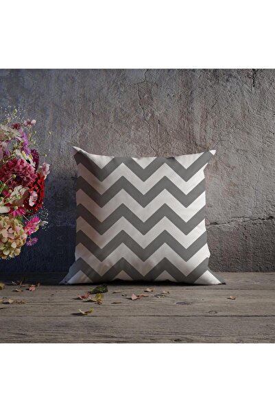 Lia Store غطاء وسادة مزخرف مزدوج الجوانب بنمط متعرج