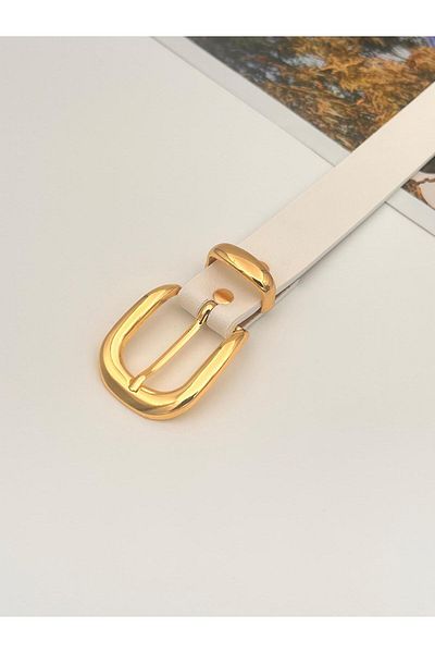 Descoin Gold Buckle Bridge Women's Belt, Jacket Belt, Trouser Belt, Dress Belt