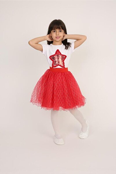 Nacar Girl's Tutu Skirt April 23 Show Clothes Set