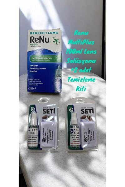 Summit Renu 100 ml Lens Solüsyonu 2 Adet Optik&güneş Gözlük Temizleme Antista...
