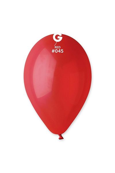 Gemar 10" 100 L Red Balloon Single Color