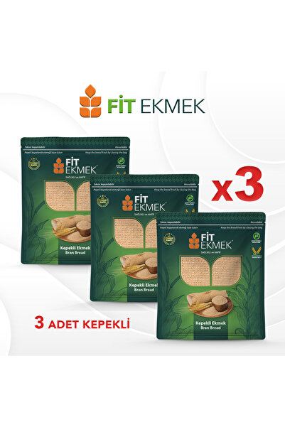fit 3'lü kepekli Lavaş Ekmeği