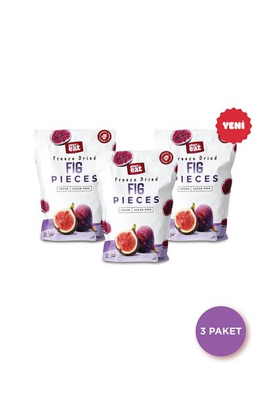 EverEat Fig Dried Fruit Chips 30 g X 3 Pcs Freeze Dried Fruit