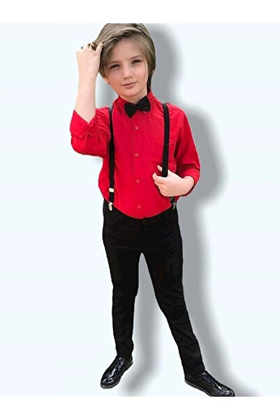 Nacar Erkek Çocuk 23 Nisan Alt Üst Papyon Takım