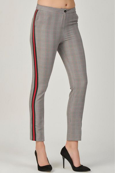 Shahiqa Stripe Detailed Plaid Pants