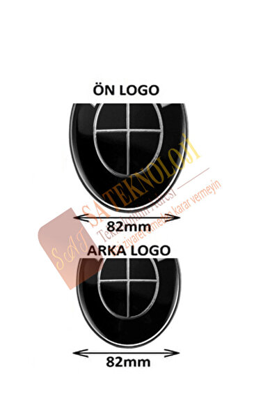 SATECHNOLOGY Bmw E60 Ön Kaput Ve Bagaj Logo Takımı 2li Fullblack( E60,e36,e34...