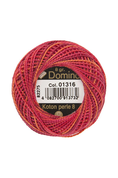 COATS خيط تطريز دومينو كوتون بيرل رقم 8