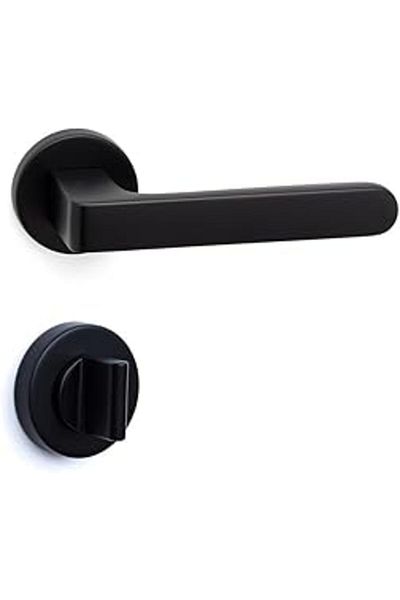 Hepta Collection Marvel Black Wc Badge Door Handle