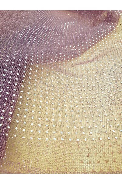 Safir Kumaş Abiyelik Süslemelik Tok Kip Duran Yapıştırma Puanlı Tül 3 Metre