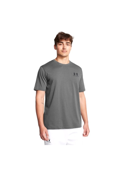 Under Armour Sportstyle Lc Erkek Gri Günlük Stil T-shirt 1326799-025