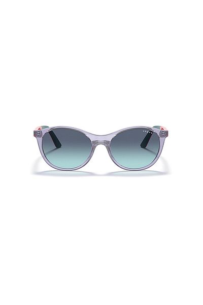 Vogue Junior Sole Unisex Oval Sunglasses- Vo 2015 - Lense Size:48mm - Coral On Rubber Dark Green