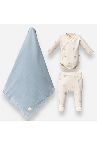 Minisse PAMUK KOZA BATTANİYELİ BEBEK TULUMU SET