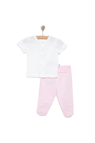 Bebetto Yenidoğan Mini Heart Kız Hırka-Patikli Alt Kız Bebek