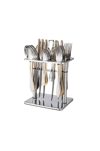 Dania Stainless steel dining spoon set, 24 pieces