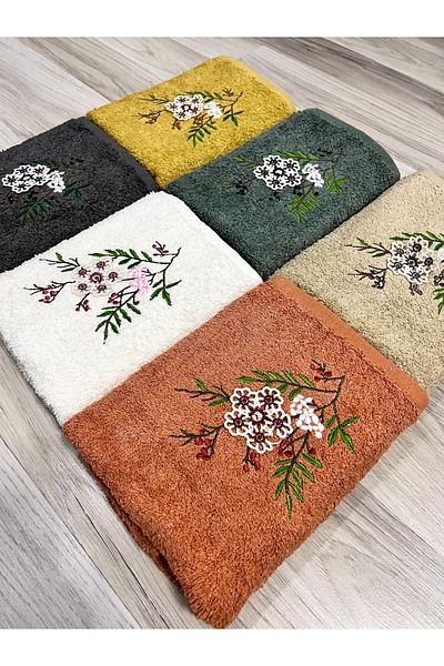 AYHANHOME Set de 6 prosoape de bucătărie brodate manual 3D Zestre 30x50