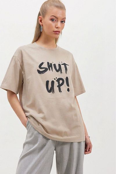 HAKKE Μπλουζάκι με στάμπα Shut Up
