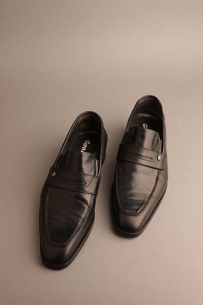 Gondol Men's Genuine Leather Classic Leather Black 39 Ttx.102