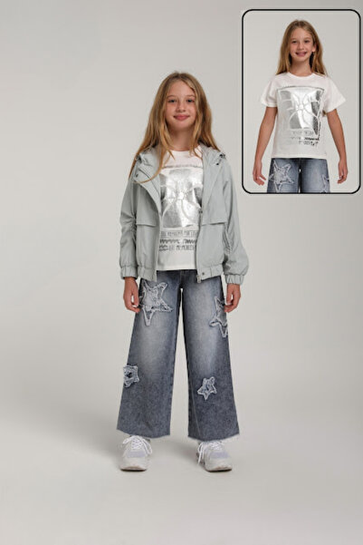 ESCABEL GİRL إسكابيل 3305 رمادي 10/14 معطف