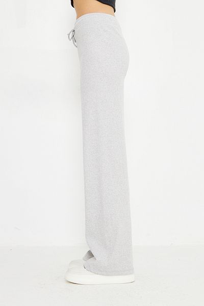 Evelora Gray High Waist, Wide Leg Camisole Fabric Women's Trousers