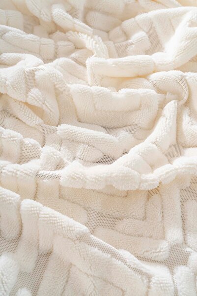 Rivaİstanbul Antony Jacquard Raschel Nordic Double Punch Bedspread