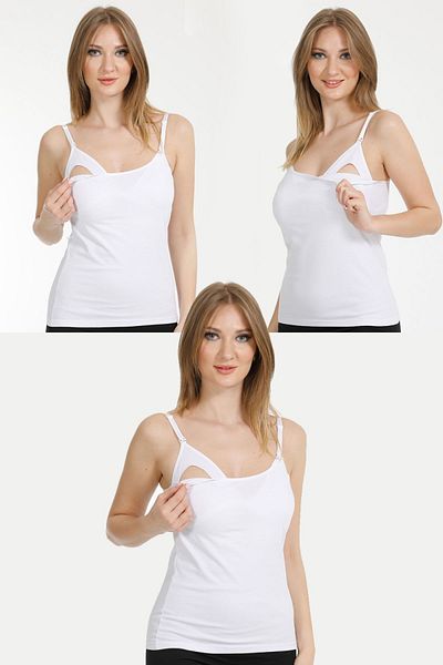 par lingerie pl Λευκό Σετ εσώρουχα θηλασμού 3 τεμαχίων