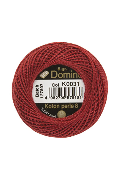 COATS خيط تطريز دومينو كوتون بيرل رقم 8