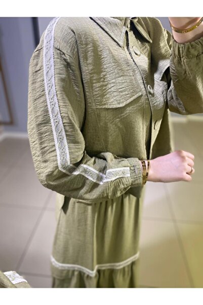 Moodbasic Moodbasic Striped Detail Linen Suit