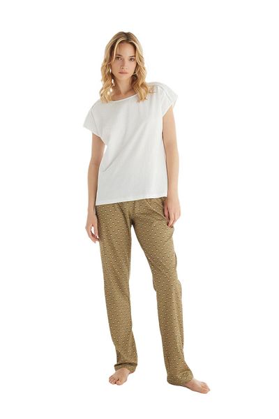 Blackspade Set pijamale albe pentru femei 51865