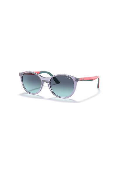 Vogue Junior Sole Unisex Oval Sunglasses- Vo 2015 - Lense Size:48mm - Coral On Rubber Dark Green