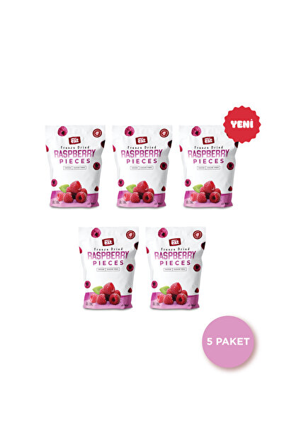EverEat Frambuaz Kuru Meyve Cipsi 20 G X 5 Adet Dondurularak Kurutulmuş Meyve