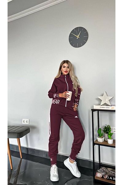 MİMİ Luxury Wear Γυναικεία αθλητική φόρμα Lycra Embroidered - Φερμουάρ, 2 Κλωστές