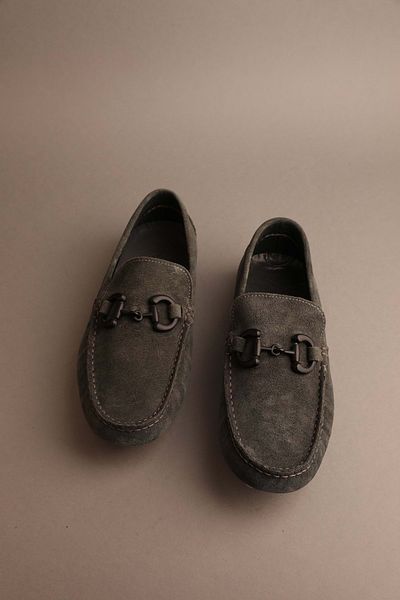Gondol Loafer clasic pentru bărbați din piele naturală din piele intoarsa kaki 42 ttx.214