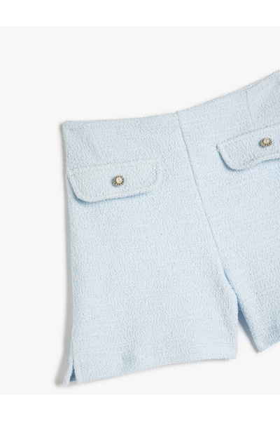Koton Pamuklu Cep Detaylı Beli Lastikli Tüvit Şort
