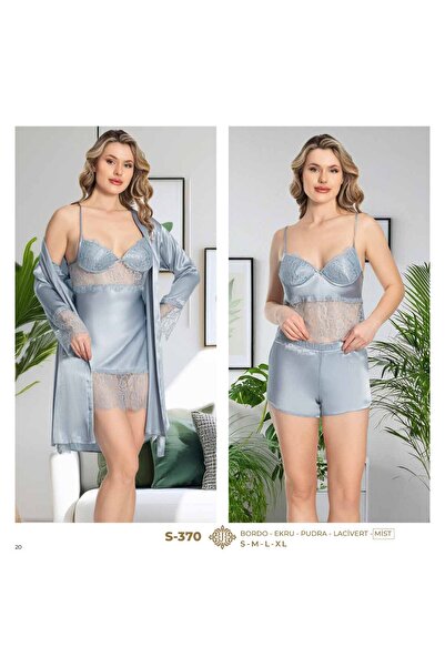 The Avenue Kadın Saten Dantelli  6'lı Çeyizlik Gecelik Takımı TH0AVE22JRM