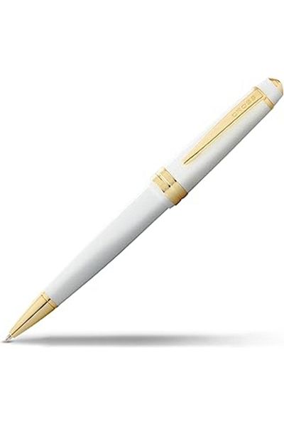 mivento Cross Horse 074210   Bailey Light Ballpoint Pen White Gold