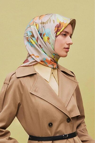Armine ARMİNE DESENLİ SAF İPEK TWİLL EŞARP 9342