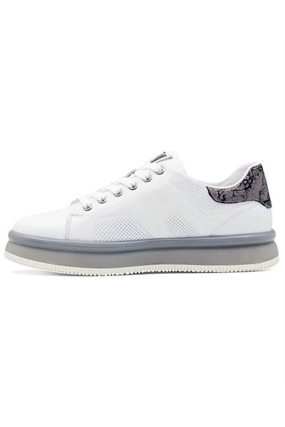 Voyager M030 Mr Men's White-Grey Genuine Leather Casual Sports Shoes