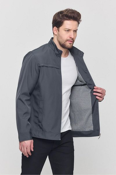 SİVAİST New Season Men's Anthracite Water and Windproof Seasonal & Summer Coat with Two Inner Pockets