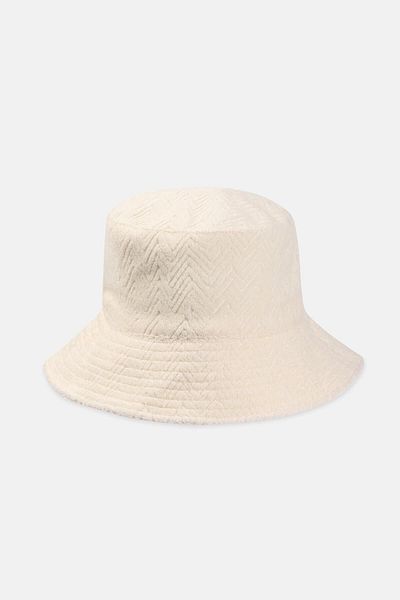 Dagi Ecru Women's Patterned Bucket Hat