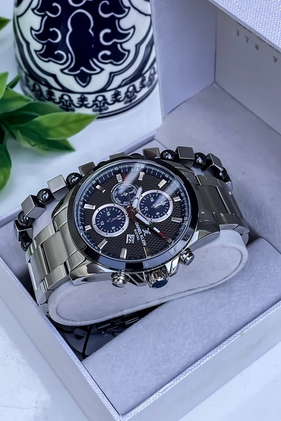 Daniel Klein Brand Multifunction Steel Men's Wrist Watch+ Bracelet Gift