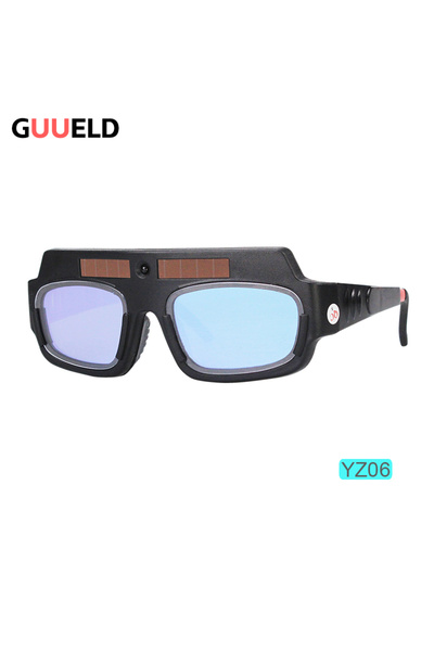 Choice قناع لحام YZ06 TRUE COLOR يعمل بالطاقة الشمسية، مع خاصية التعتيم التلق...