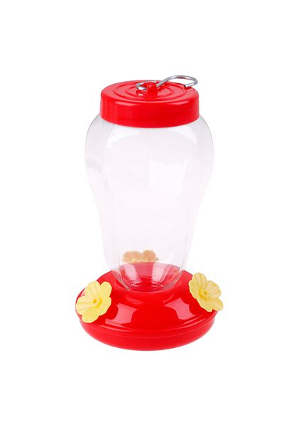 Choice Bird Water Drinker Feeder Waterer Hanging Hummingbird Feeder Garden Outdoor Plastic Flower Iron H...