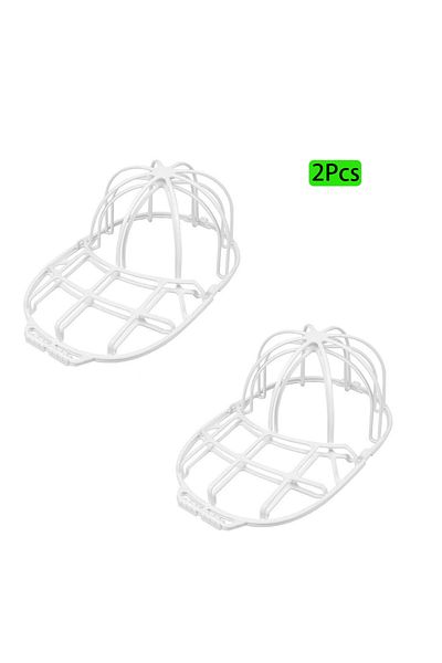Choice 2Pcs-White Hat washer, household products, laundry accessories, anti deformation hat protection fram