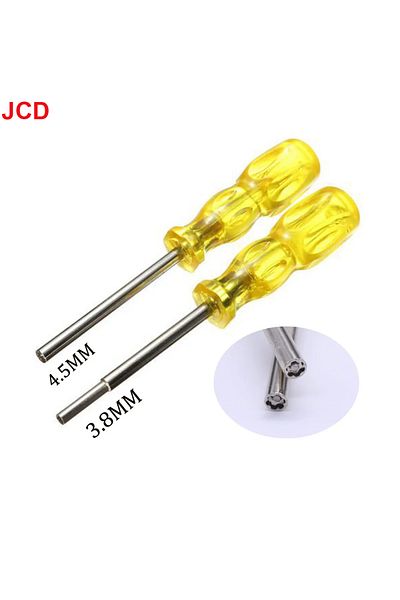 JCD 2models 2pcs 3.8mm 4.5mm Security Disassemble Open Screwdriver Bit For Nintendo Snes N64 Nes