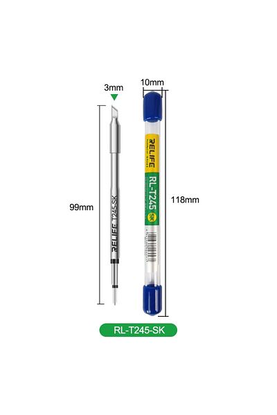TOOKKS T245-SK RELIFE Super Fine C210 T245 C245 Soldering Tip C210 C115 Soldering Iron Tip for GVM T210 GVM