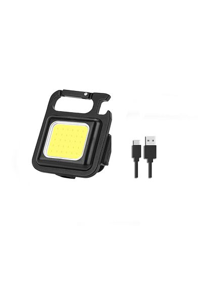 Choice 1pcs Mini Magnetic Cob Keychain Light 1-10pcs Bright Usb Rechargeable Flashlight 3 Light Modes Porta